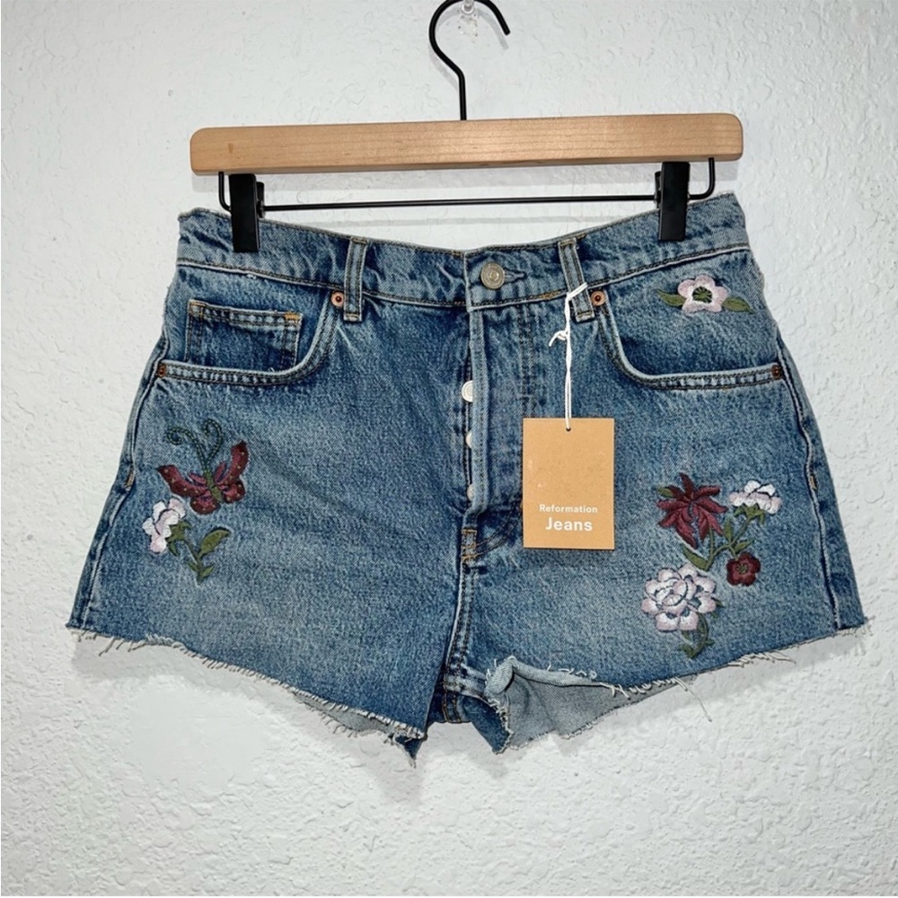 Reformation Charlie Denim Short